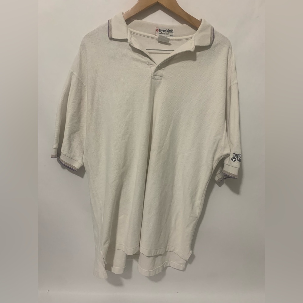 TaylorMade Vintage Men's Off-White Polo Shirt XXL
